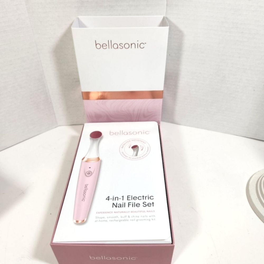 Bellasonic 4n1 rechargable nail file set NIB